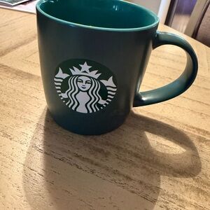 Starbucks 2024 Green Siren Mermaid Logo 11 oz Coffee Mug Lighter Green Interior